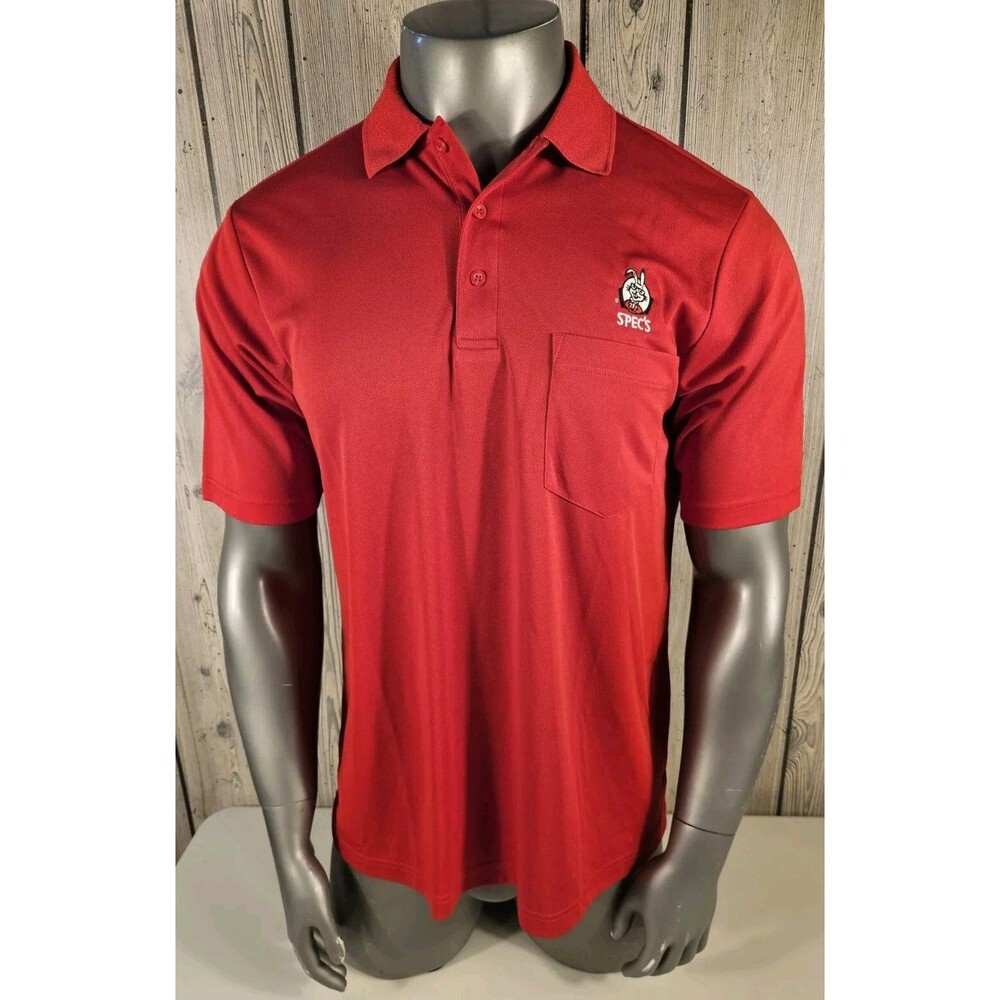 Spec's Liquor Store Polo Shirt Men's XL Red Employee Core 365 Short Sleeve #4